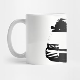 Pontiac Trans Sport 1990s American classic minivan monoblock black Mug